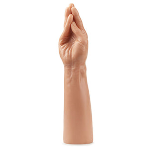King 13.5 Inch Realistic Magic Hand Dildo - Flesh