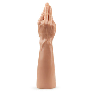 King 13.5 Inch Realistic Magic Hand Dildo - Flesh