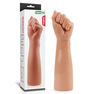 King Sized 12 Inch Realistic Bitch Fist - Flesh Dildo