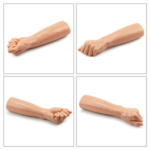 King Sized 12 Inch Realistic Bitch Fist - Flesh Dildo