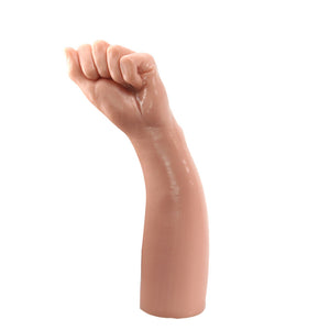 King Sized 12 Inch Realistic Bitch Fist - Flesh Dildo