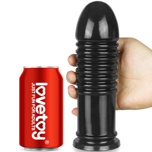 King Sized 8 Inch Anal Bumper Black Mega Butt Plug