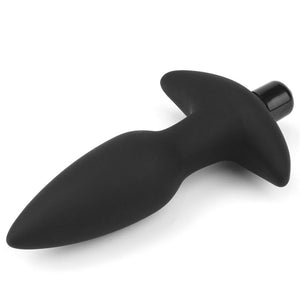 Silicone Fantasy Black 14.5cm Vibrating Anal Plug