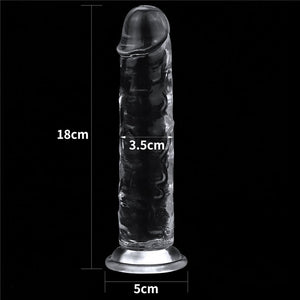 Flawless Clear Dildo 7 Inch - Clear