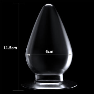 Flawless Clear Anal Butt Plug 4.5 Inch