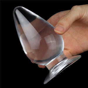 Flawless Clear Anal Butt Plug 4.5 Inch