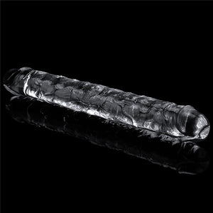 Flawless Clear Double 12 Inch Dong