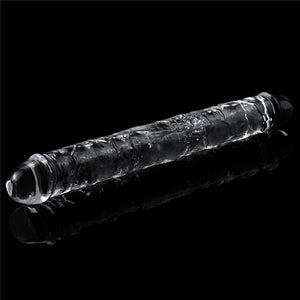 Flawless Clear Double 12 Inch Dong