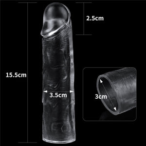 Flawless Clear 1 Inch Penis Extender Sleeve
