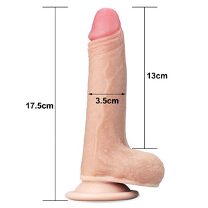 Sliding Skin Dual Layer Flesh 6.5 Inch Dong