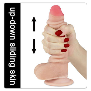 Sliding Skin Dual Layer Flesh 6.5 Inch Dong