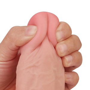 Sliding Skin Dual Layer 9.5 Inch Dong - Flesh