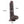 Sliding Skin Dual Layer 7 Inch Brown Dong with Flexible Skin