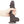 Sliding Skin Dual Layer 7 Inch Brown Dong with Flexible Skin