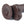 Sliding Skin Dual Layer 7 Inch Brown Dong with Flexible Skin