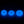 Lumino Play Glow in the Dark Blue Cock Rings - Set of 3