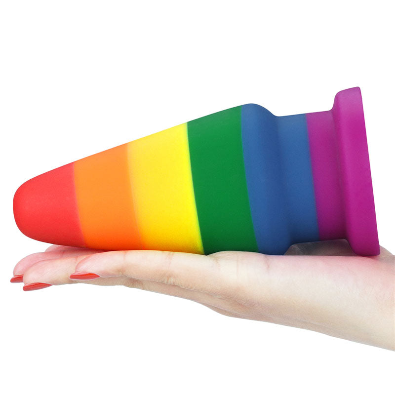 Prider 6 Inch Anal Rainbow Butt Plug