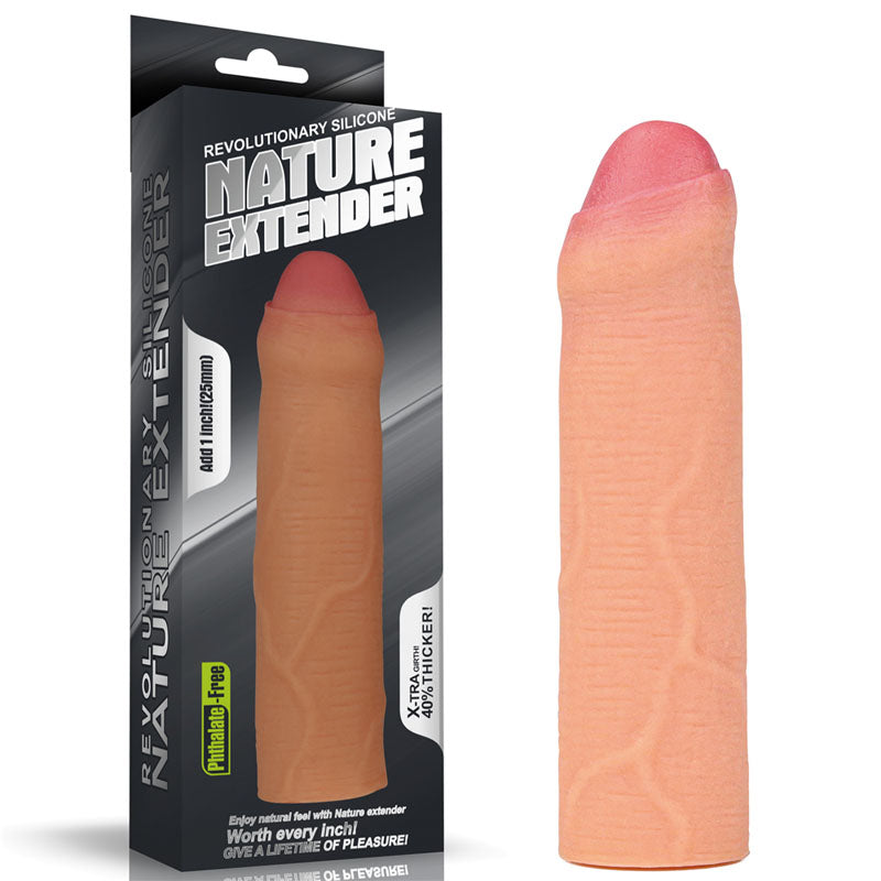 Nature Extender 1 Inch Uncut Flesh Penis Sleeve