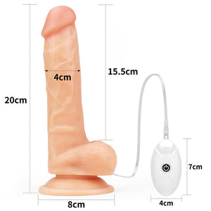 Ingen Easy Strap-On Set - Flesh 7.5 Inch Vibrating Strap-On