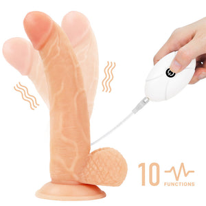 Ingen Easy Strap-On Set - Flesh 8.5 Inch Vibrating Strap-On