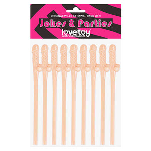Jokes & Parties Original Willy Straws - 9 Pack