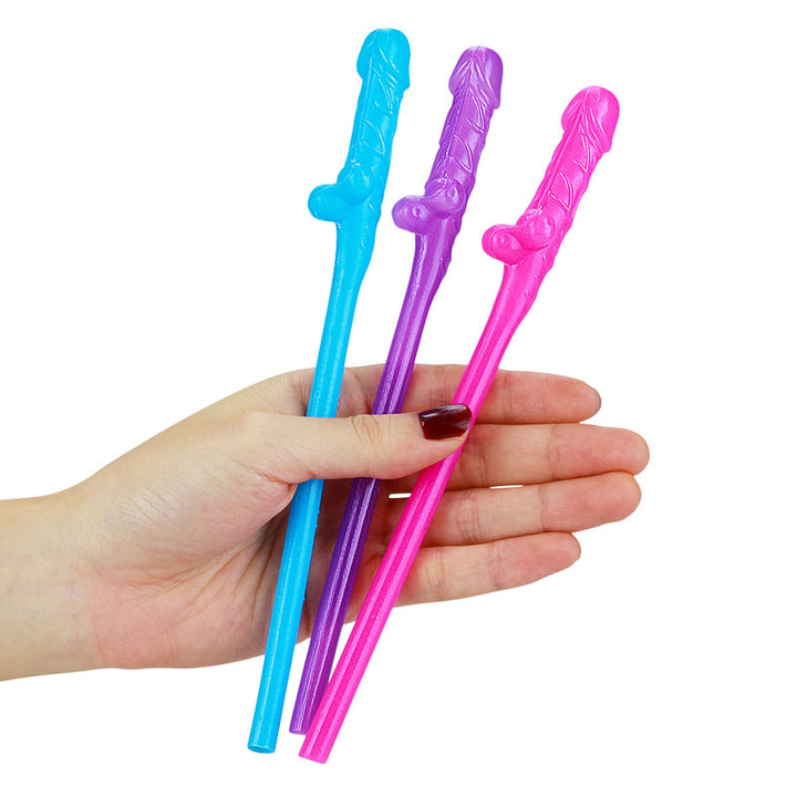 Jokes & Parties Original Willy Straws - Coloured-  9 Pack