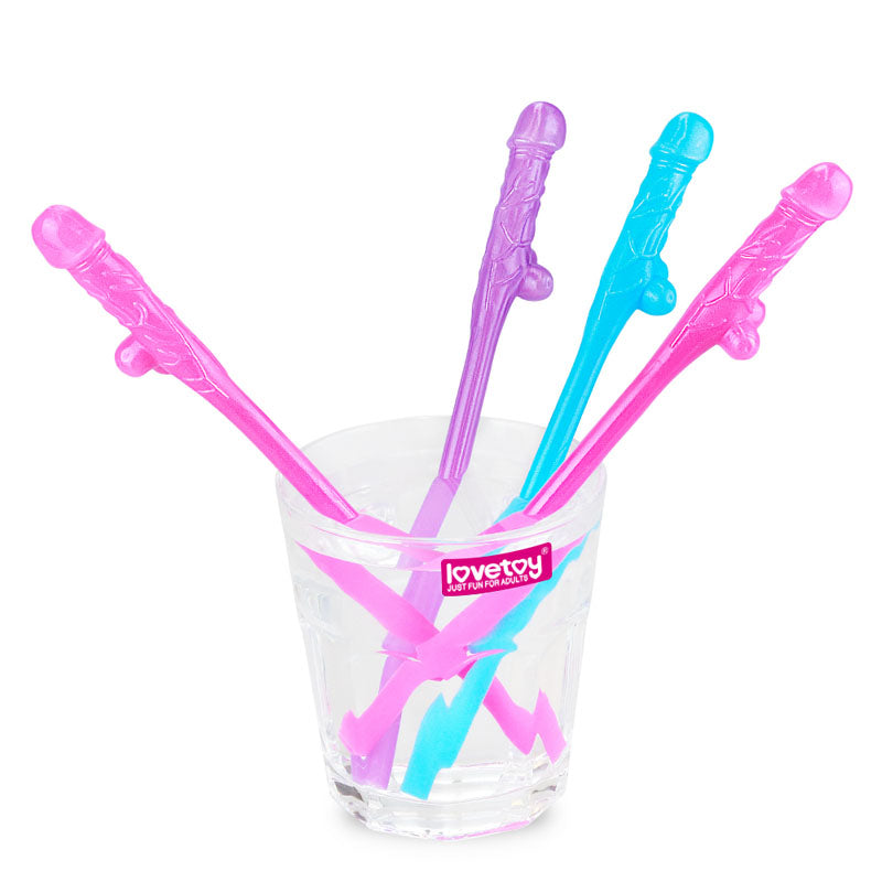 Jokes & Parties Original Willy Straws - Coloured-  9 Pack