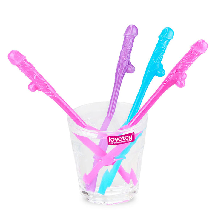 Jokes & Parties Original Willy Straws - Coloured-  9 Pack