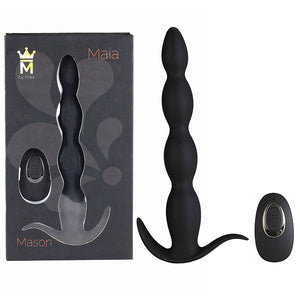 Maia Mason - Black Anal Beads with Remote Control