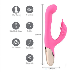 Maia Maui 420 Rechargeable Vibrator - Pink