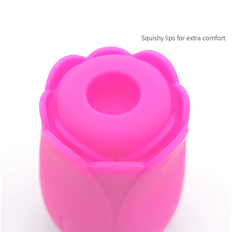 Tulip Pro 15 Function Pulsating Sucking Clitoral Stimulator - Pink