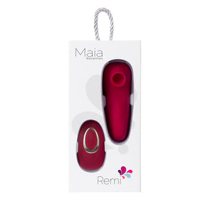Maia Remi Panty Vibe with Suction & Remote Control - Red