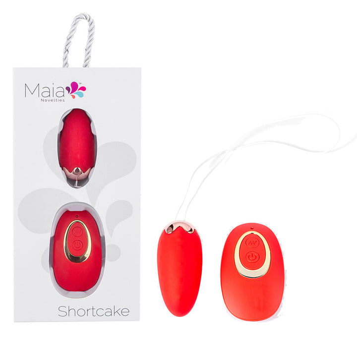 Maia Shortcake - Vibrating Egg with Wireless Remote  - Red