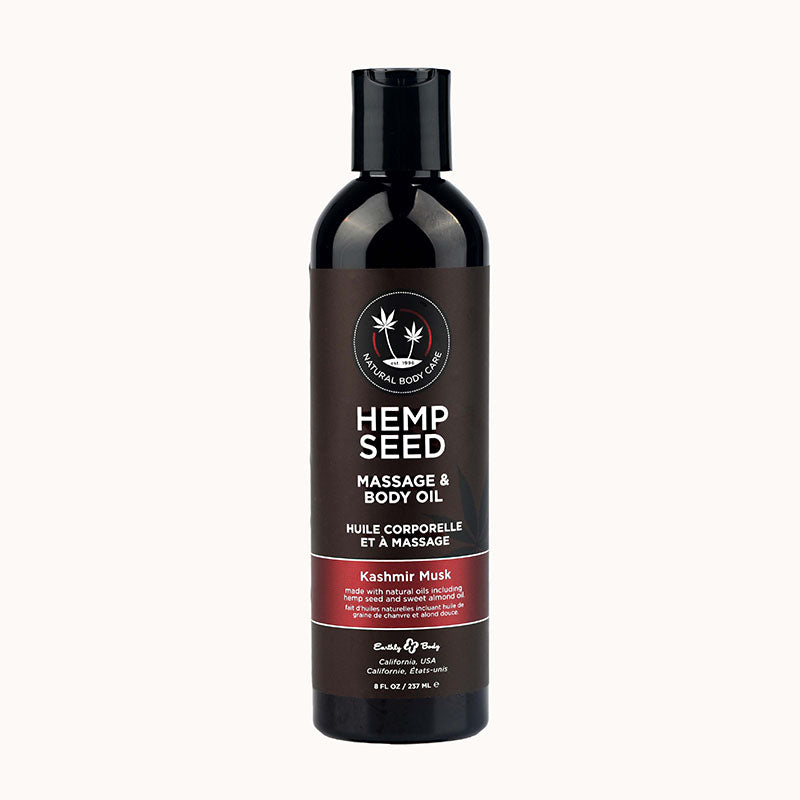 Hemp Seed Massage & Body Oil - Kashmir Musk Scented - 237ml