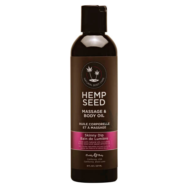 Hemp Seed Massage & Body Oil - Skinny Dip (Vanilla & Fairy Floss) - 237ml