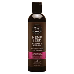 Hemp Seed Massage & Body Oil - Skinny Dip (Vanilla & Fairy Floss) - 237ml