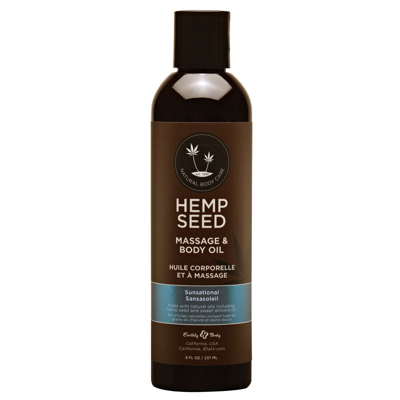 Hemp Seed Massage & Body Oil - Sunsational - 237ml