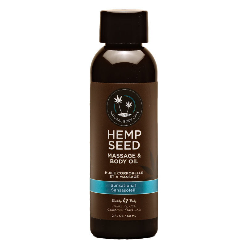 Hemp Seed Massage & Body Oil - Sunsational - 59ml