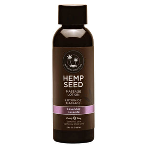 Earthly Bod Hemp Seed Massage Lotion - Lavender Scent 59ml