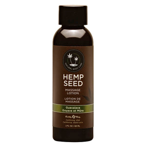 Earthly Body Hemp Seed Massage Lotion - Guavalava Scent 59ml