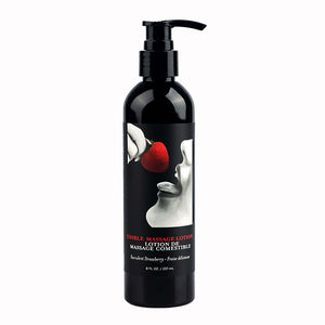 Earthly Body Edible Massage Lotion - Strawberry Flavour 237ml