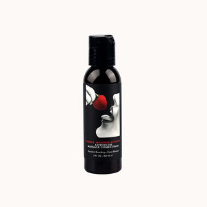 Earthly Body Edible Massage Lotion - Strawberry Flavour 60ml