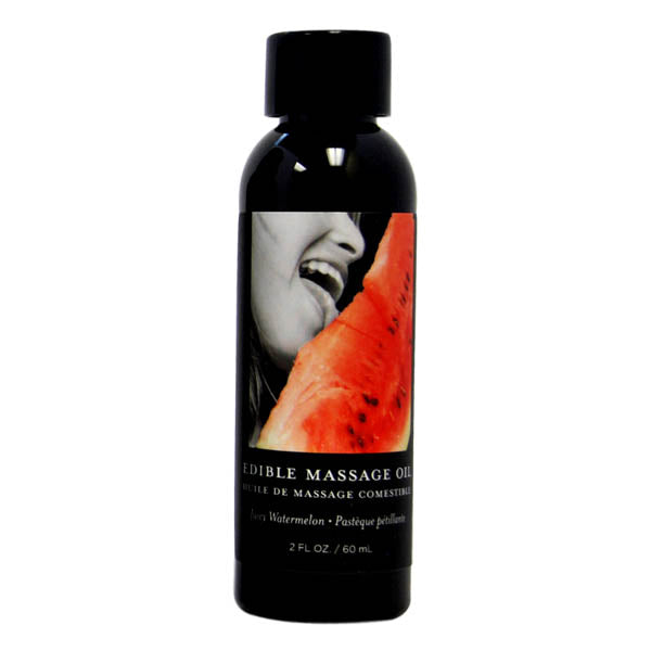 Edible Massage Oil - Juicy Watermelon Flavoured - 59mls