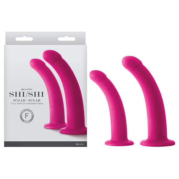 Shi/Shi - Sugar/Sugar - Pink Strap-On Probes - Set of 2 Sizes