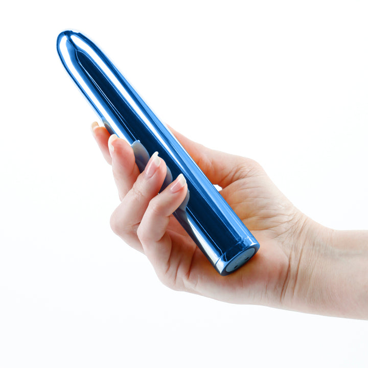 Chroma 7 Inch Metallic Vibrator - Blue