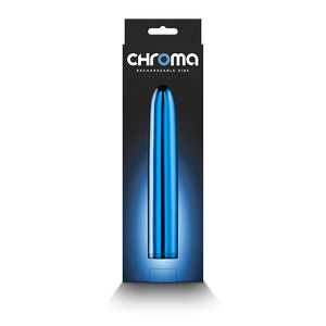 Chroma 7 Inch Metallic Vibrator - Blue