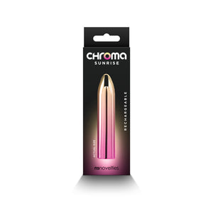 Chroma Sunrise Medium Mini Vibrator - Metallic Pink/Gold