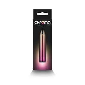 Chroma Sunrise Medium Mini Vibrator - Metallic Pink/Gold