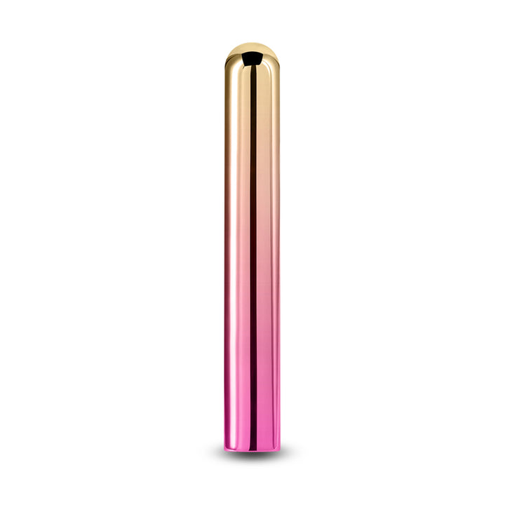 Chroma Sunrise Large Slim Vibrator -  Metallic Pink/Gold