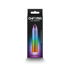 Chroma Rainbow Medium Mini Vibrator - Metallic Rainbow
